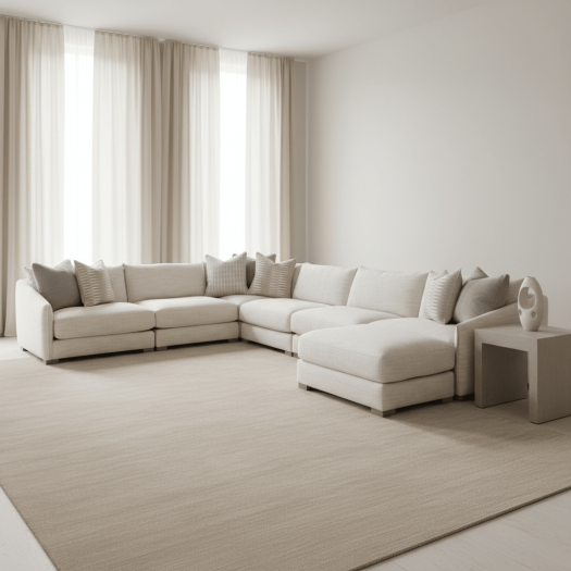 Heavenly Fabric Corner Chair