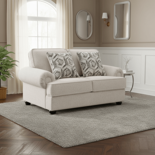 Horizon stationary Loveseat + 4 pillows