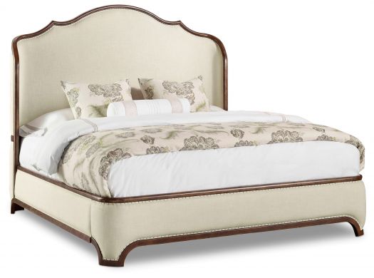 KING UPHOLSTERED SHELTER BED