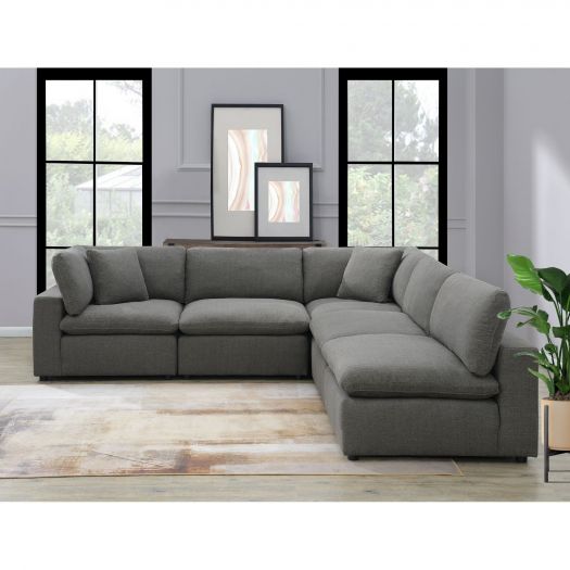 Roots Cloud 9 Charcoal Sectional