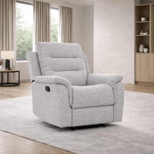 HushGlide Manual Grey Recliner