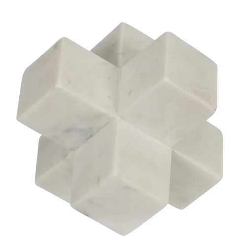 MARBLE 7" JACK DECO, WHITE 