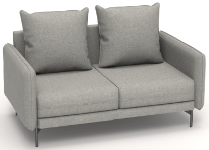 2 Seater Sofa with Fabric Finish
