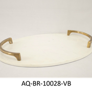 Vintage White Marble Decorative Tray