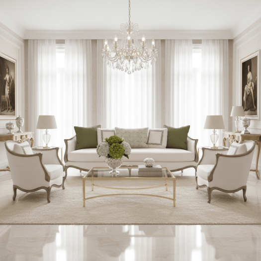 Intl Classic Upholstery - Le Canape (Green Gold)