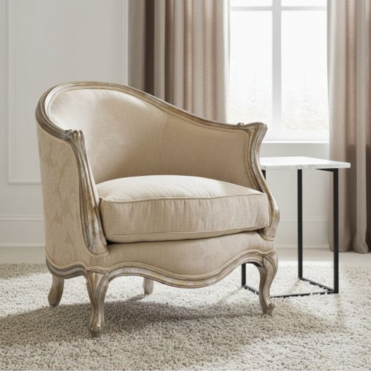 Intl-Classic Upholstery - Le Chaise Chair (Gold)