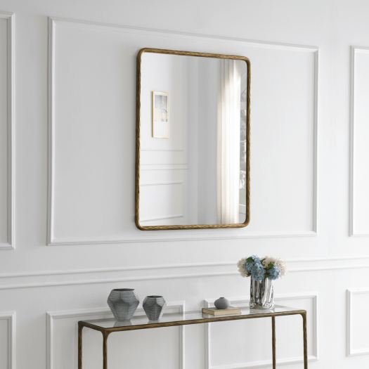 iron mirror- Gold MEDIUM Mirror