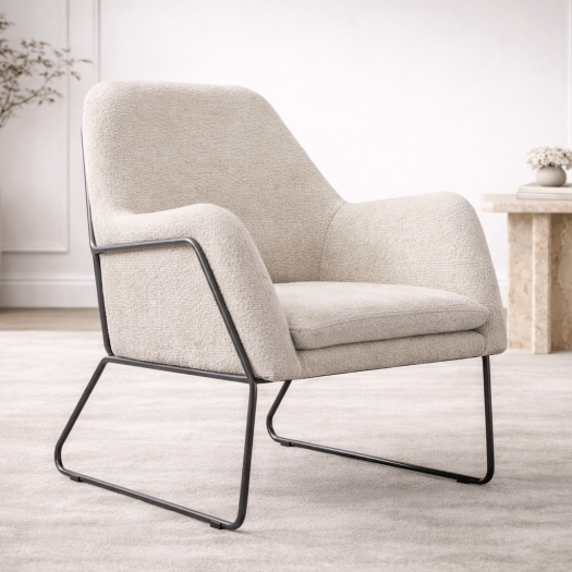 Iscaro Biege Arm Chair