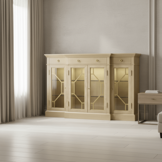 JC Modern - Opera Collection - Champagne Four-Door Display Cabinet