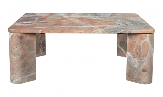 Segment Coffee Table Orange Lavante Marble