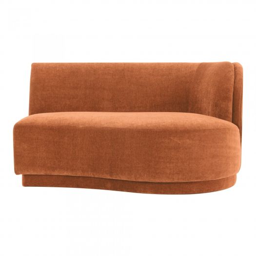 Yoon 2 Seat Chaise Right Rust