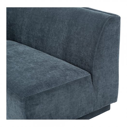 Yoon 2 Seat Chaise Left Dusty Blue