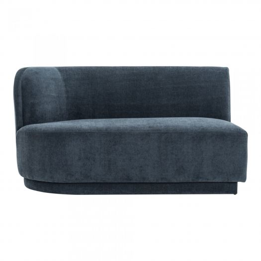 Yoon 2 Seat Chaise Left Dusty Blue