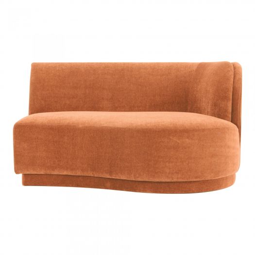 Yoon 2 Seat Sofa Right Rust