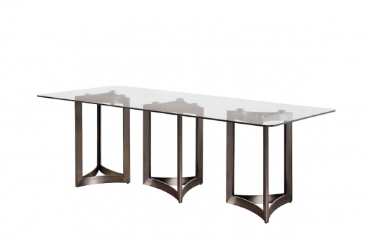 Alexa Clear Glass Dining Table