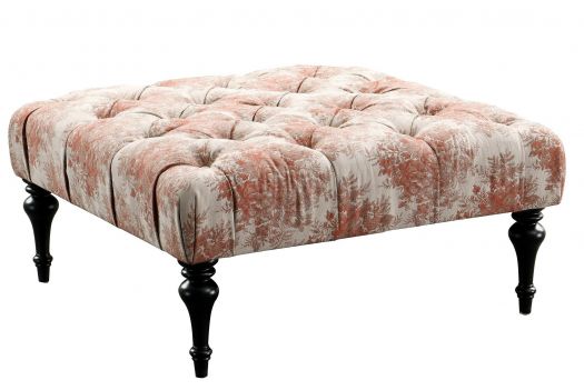 Roots Coral Pattern Large Ottoman