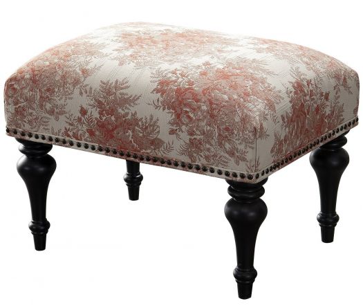 Roots Coral Pattern Small Ottoman