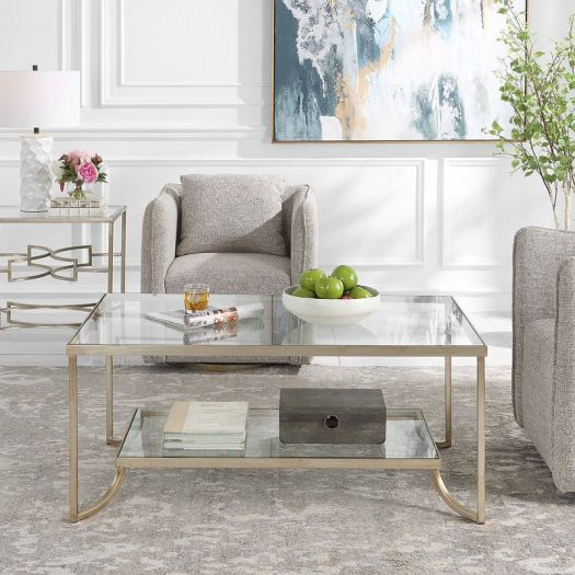 KATINA SILVER COFFEE TABLE