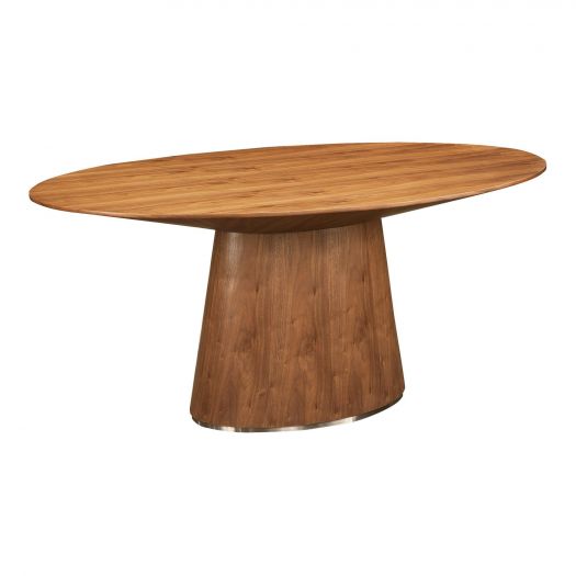 Otago Oval Dining Table Walnut