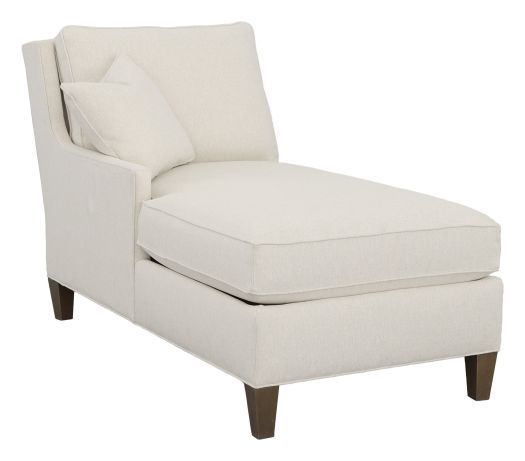 Kelly Left Arm Chaise with Tapered Leg