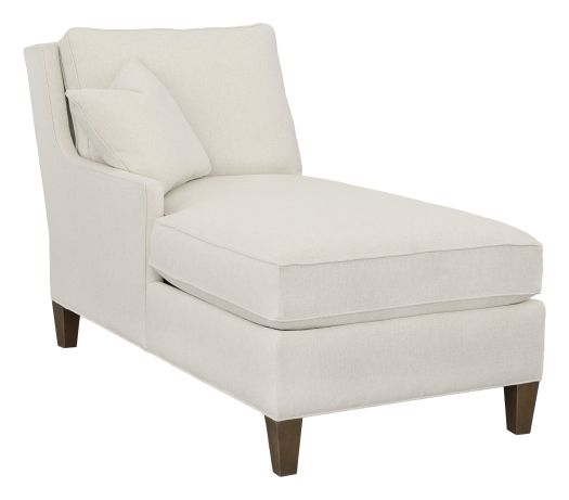 Kelly Left Arm Chaise with Tapered Leg