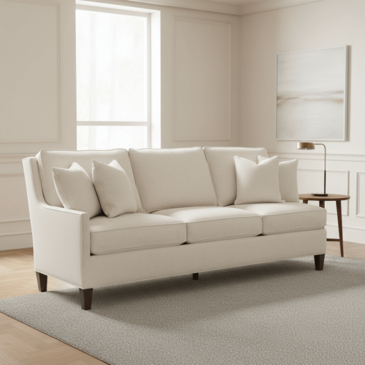 Kelly Left Arm Sofa with Tapered Leg