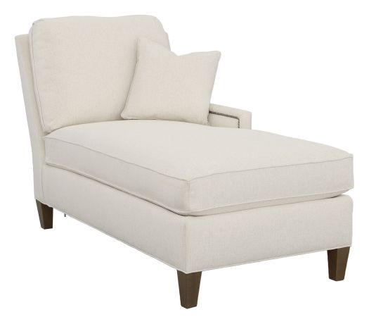 Kelly Right Arm Chaise with Tapered Leg