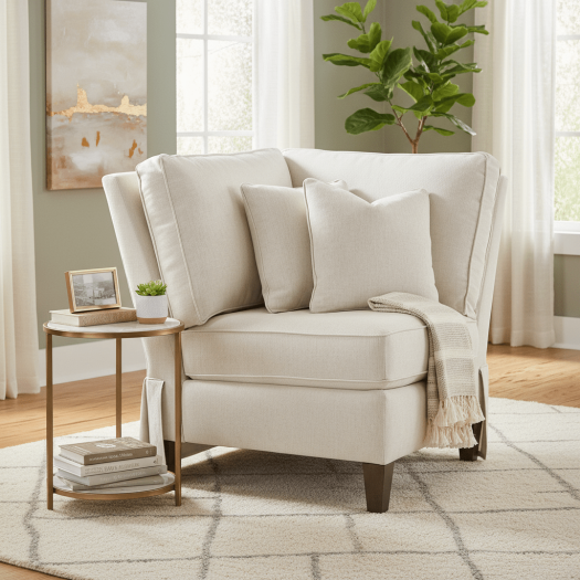 Kelly Skirted Corner Chair