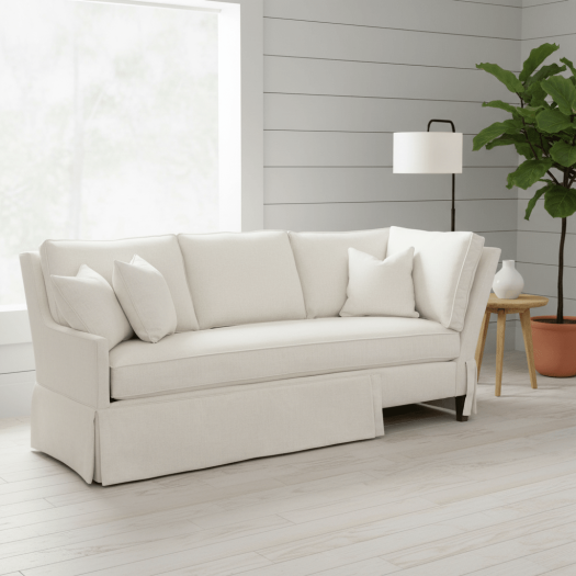 Kelly Skirted Left Arm Corner Sofa