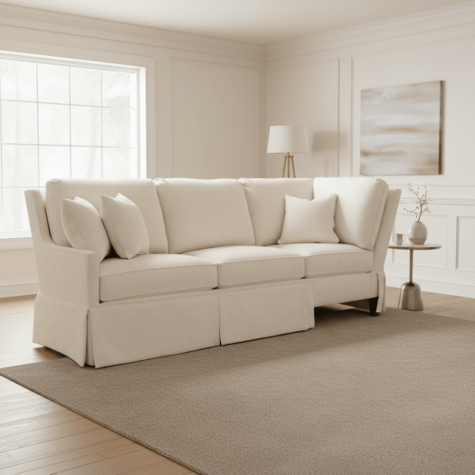 Kelly Skirted Left Arm Corner Sofa