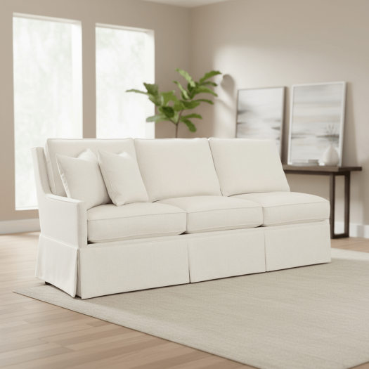 Kelly Skirted Left Arm Sofa