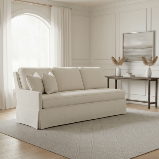 Kelly Skirted Left Arm Sofa