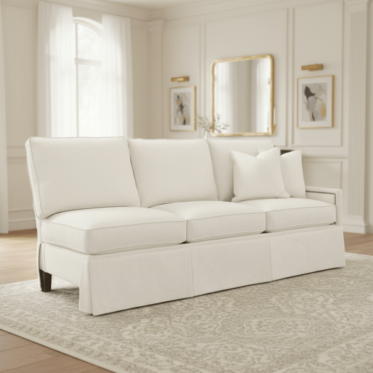 Kelly Skirted Right Arm Sofa