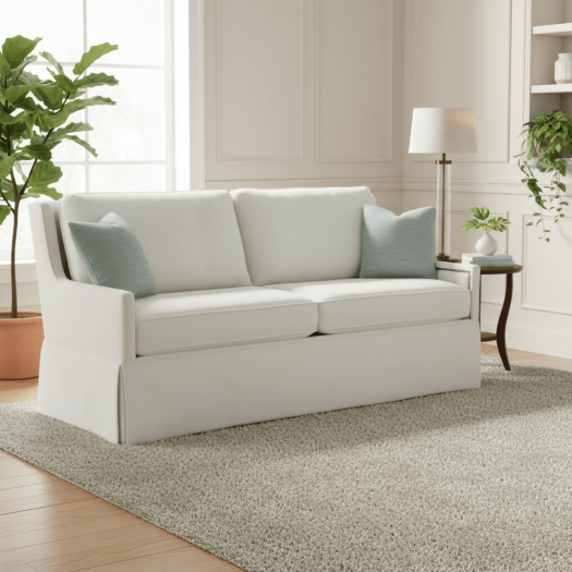 Kelly Skirted Sofa
