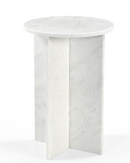 Kendall MARBLE SIDE TABLE White