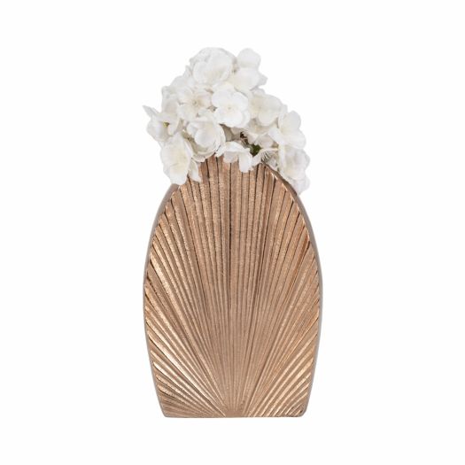 Kreber, Metal Mitre Vase, Champagne