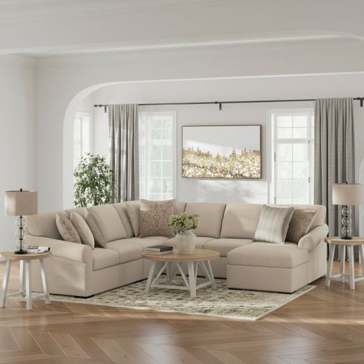 LadyMae 5-Piece Sectional with Chaise