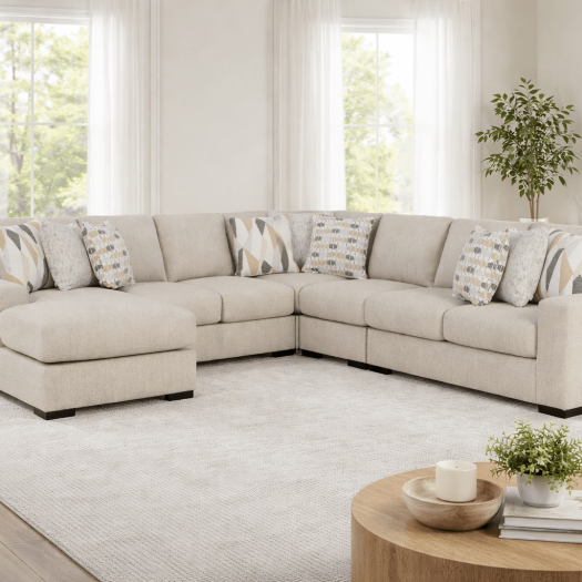 Laurelgrove 5-Piece Sectional with Chaise