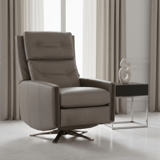 Loft Manual Push Back Swivel Recliner