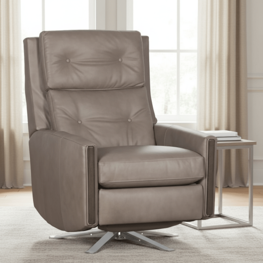 Loft Manual Push Back Swivel Recliner