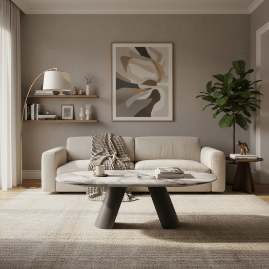 Lunar Marble Coffee Table