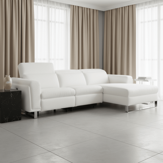 LuxChaise Grey Motion Power Sectional