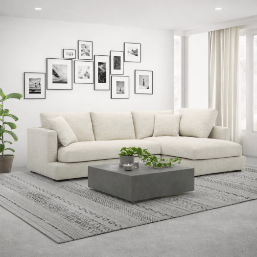 Luxembourg Beige Sectional