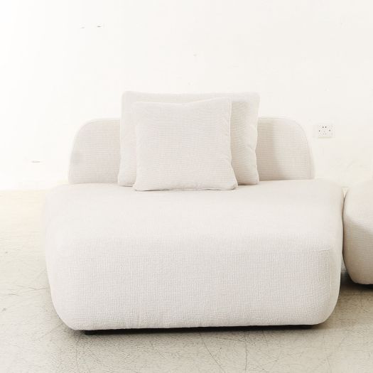 Lyssa Off-White Sectional -Lounger