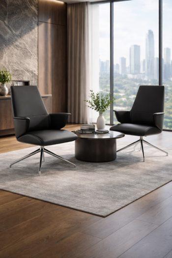 Orion Medium Back Guest Chair – Black