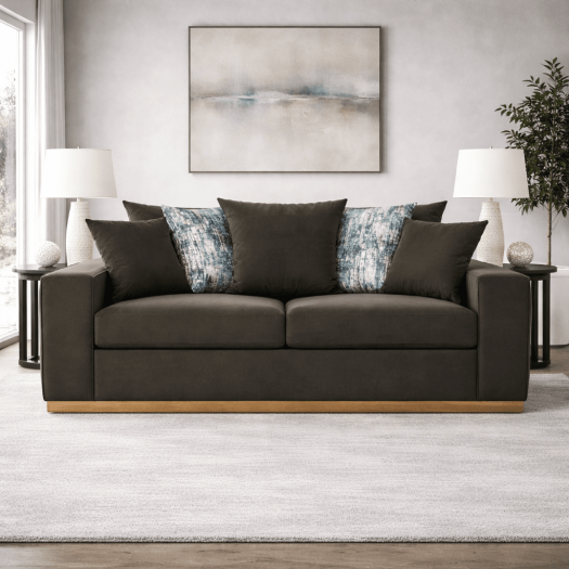 Madison Olive Sofa (227cm)
