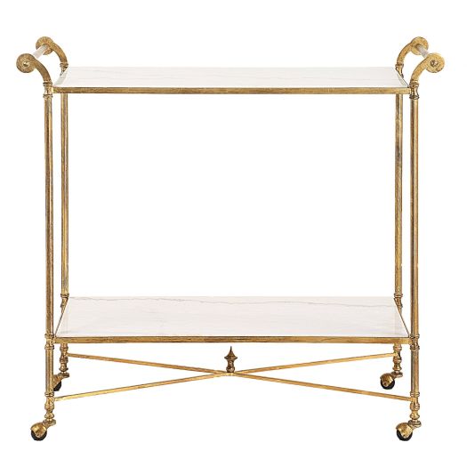 Marble Bar Cart Gold