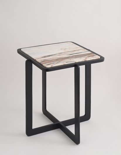 Marble Side Table-ANTIQUEGREY