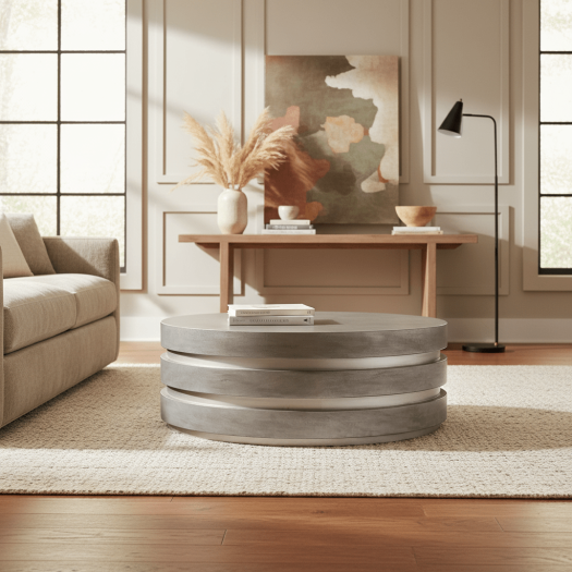 Melange Guilded Cocktail Table