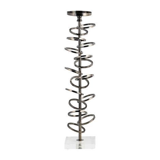 METAL, 18 RING TOSS ON ACRYLIC CANDLEHOLDER, GUNM